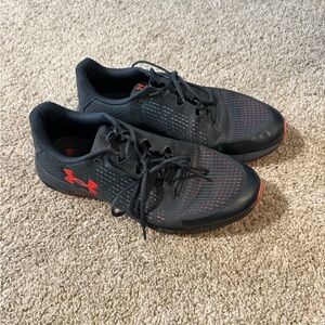 Under Armour Black and Red Athletic Shoes